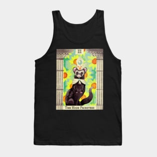 The High Ferret Priestess Tarot Card Tank Top